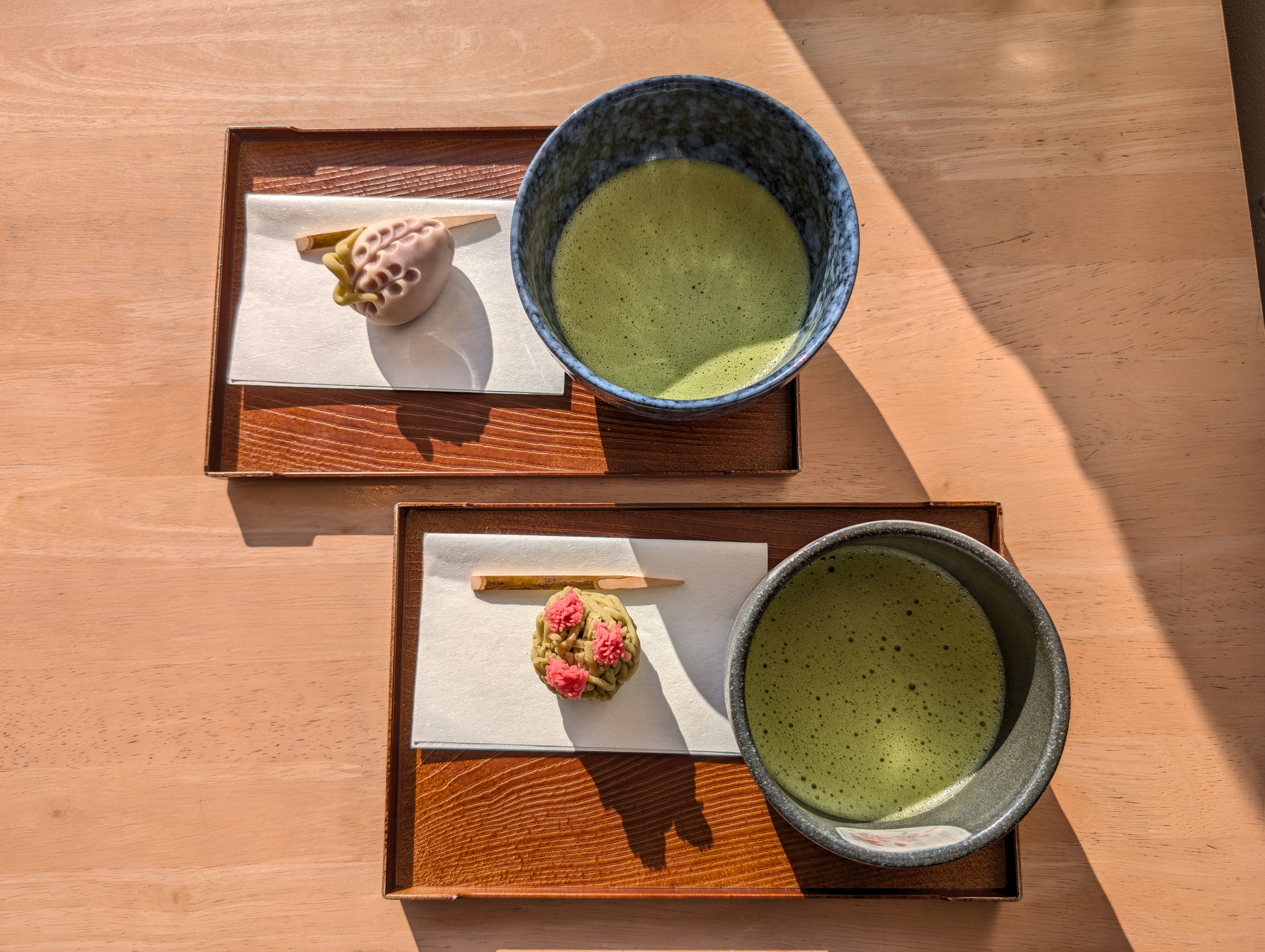 和菓子と抹茶